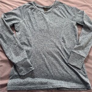 Eddie Bauer Heathered Navy Crewneck Top